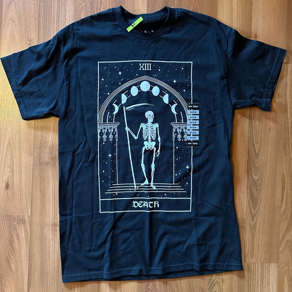 NWT Death 💀 Tarot Card T-Shirt size Medium Hot Topic